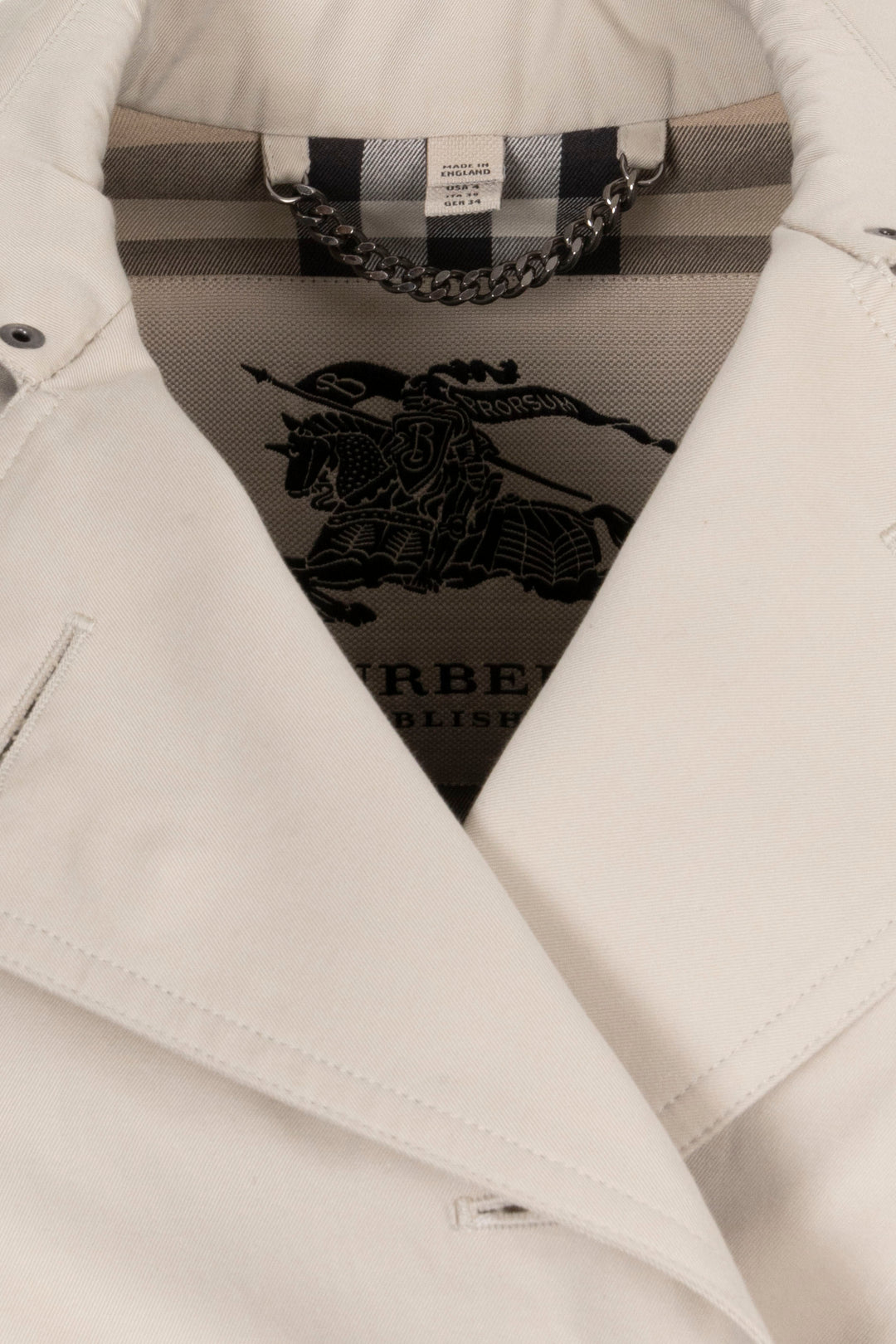 BURBERRY Trench-coat ceinturé beige