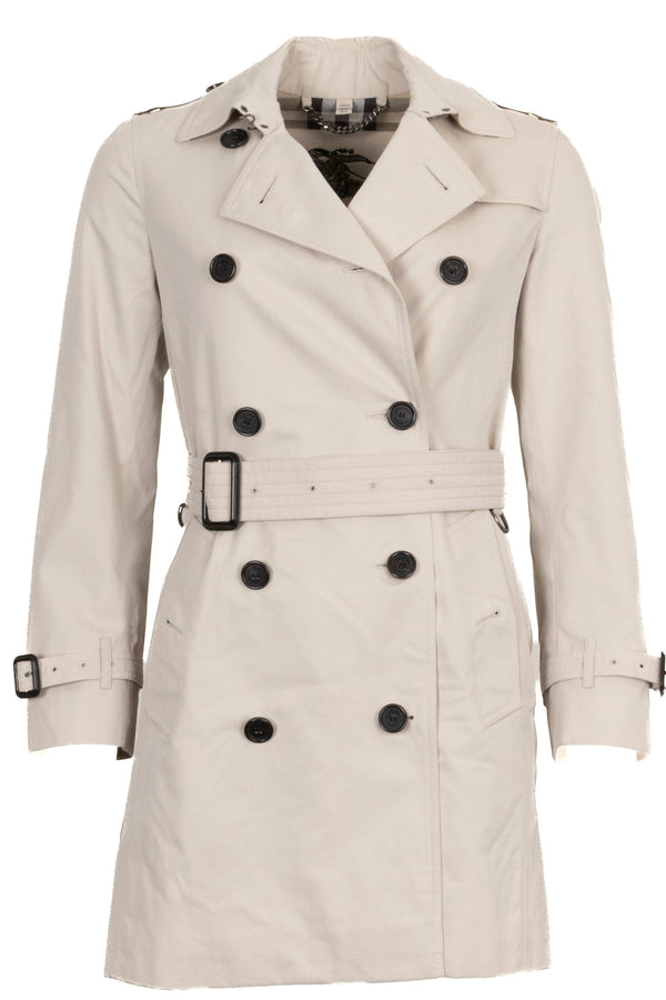BURBERRY Trench-coat ceinturé beige