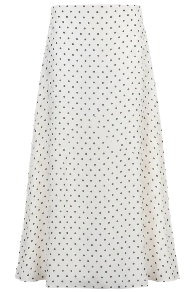 CHRISTIAN DIOR Polka Dot Skirt Ivory