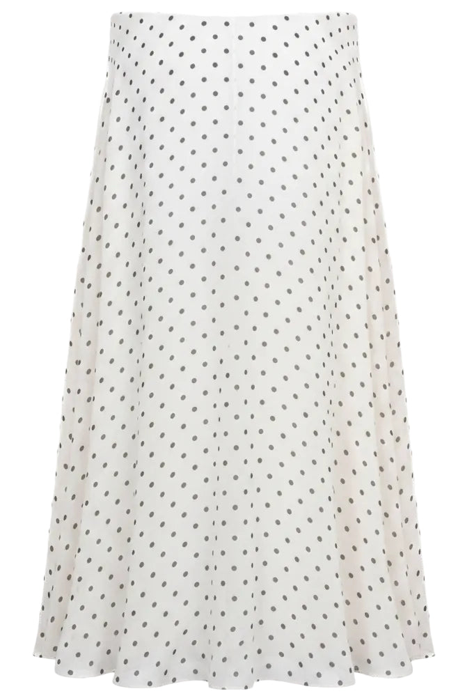 CHRISTIAN DIOR Polka Dot Skirt Ivory