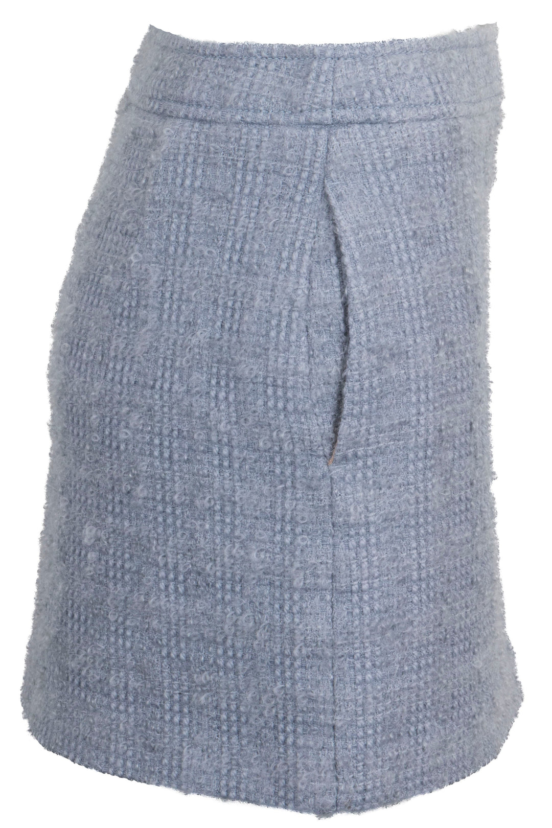 Mini-jupe GUCCI en tweed de laine bleu