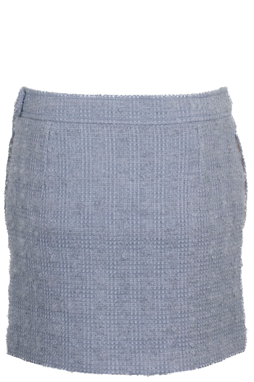 Mini-jupe GUCCI en tweed de laine bleu