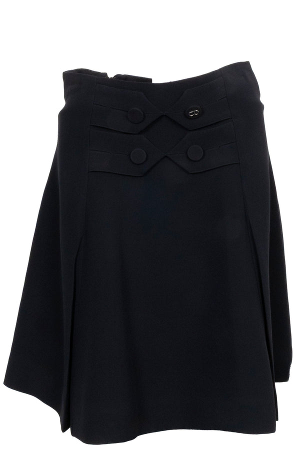 CHRISTIAN DIOR CD Skirt Black