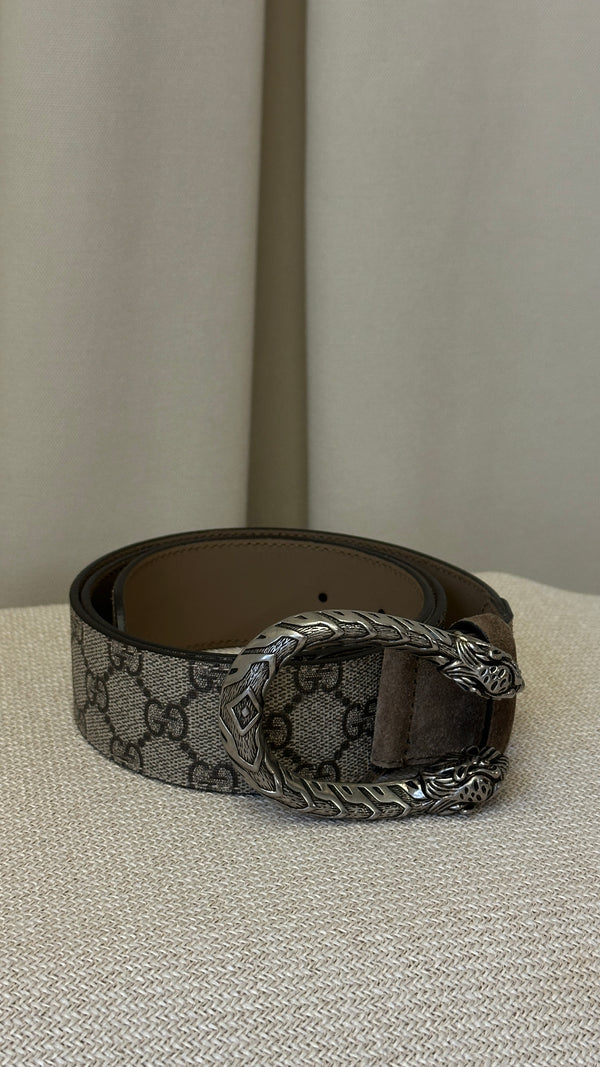 GUCCI Dionysus Supreme Canvas Belt