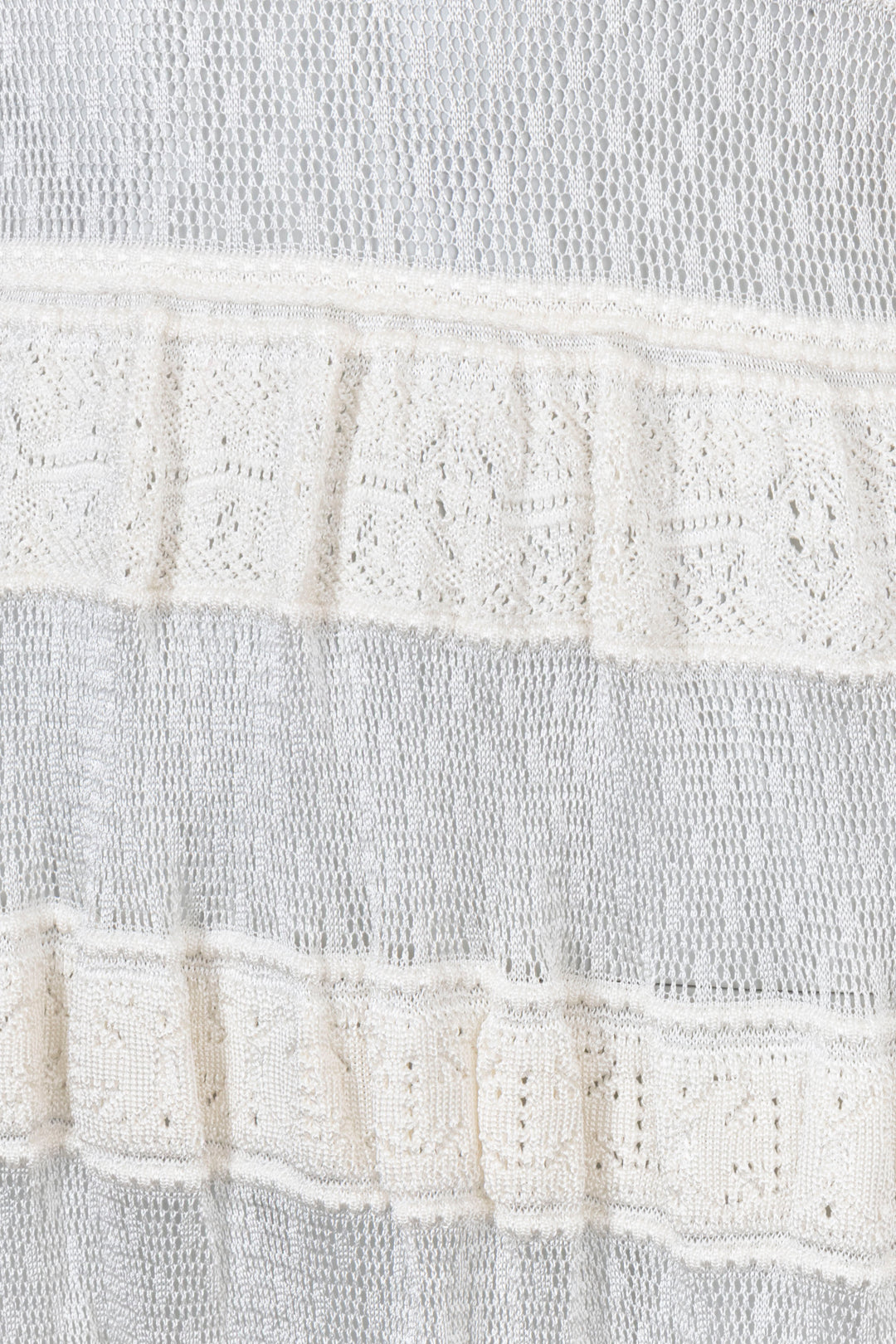 CHRISTIAN DIOR Sheer Knit Dress Ivory