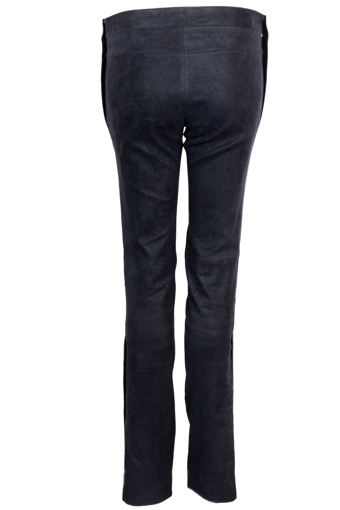 CHANEL Pantalon Daim Bleu Daim Marine