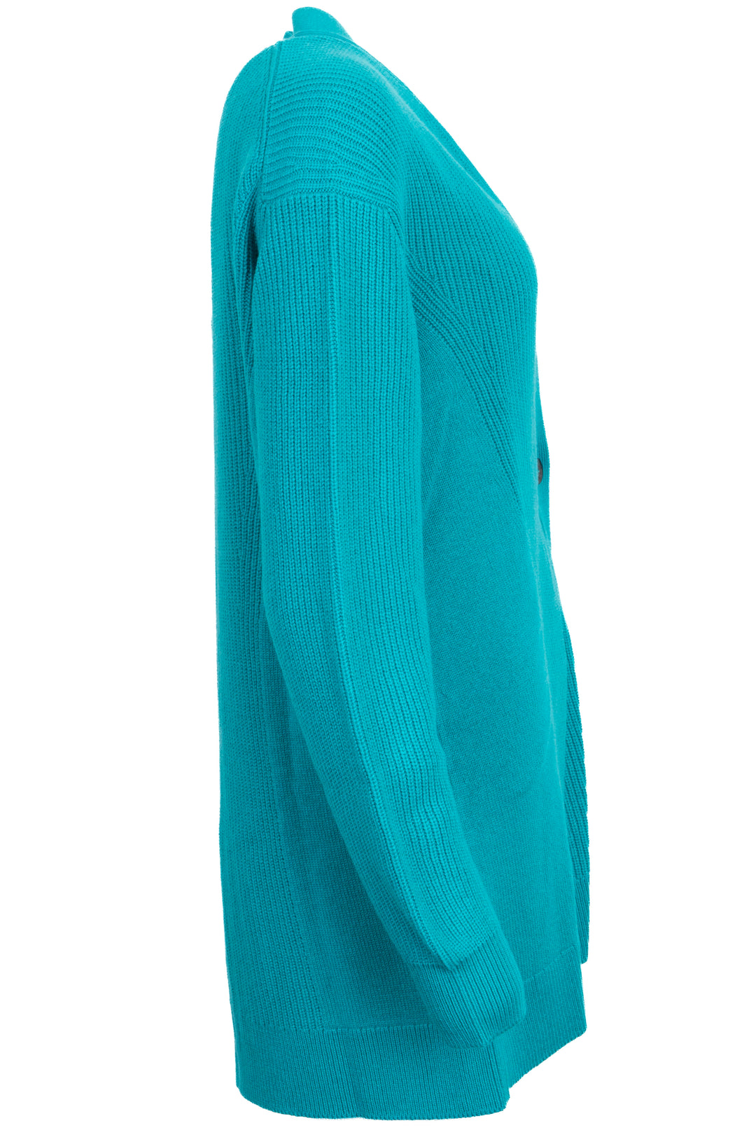 HERMÈS One Button Cardigan Cashmere Turquoise