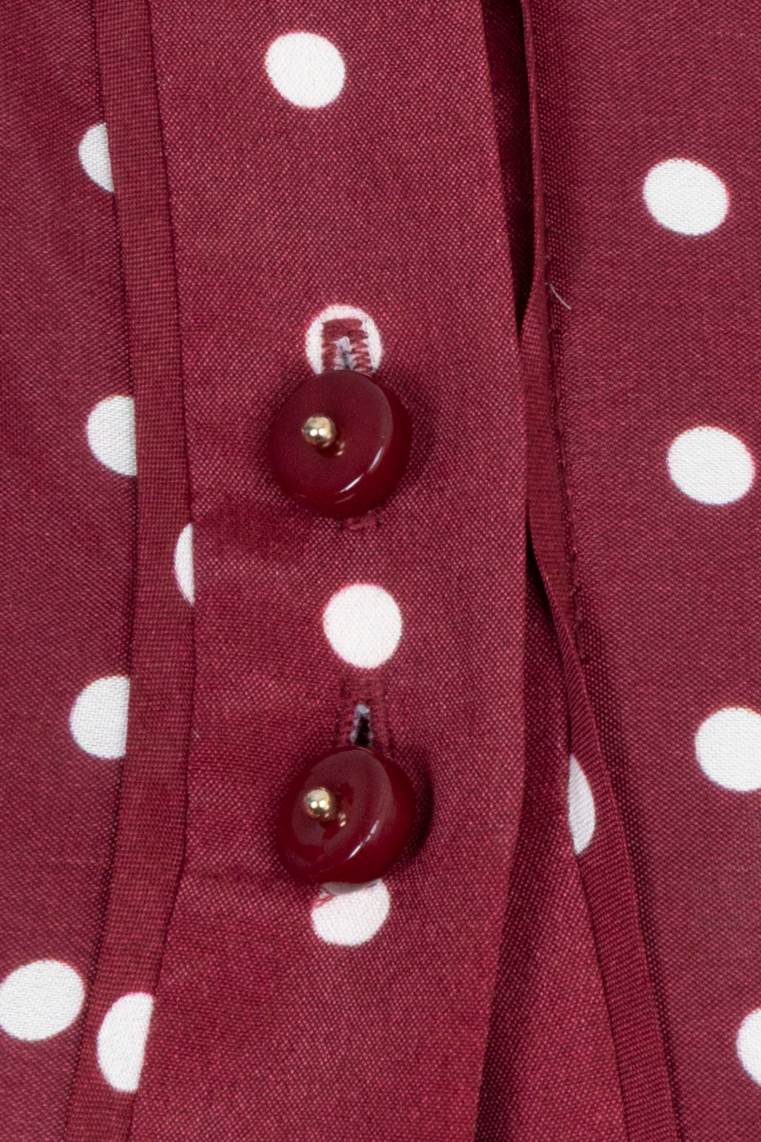 ZIMMERMANN Ruffled High Neck Polka Dot Blouse Satin Red