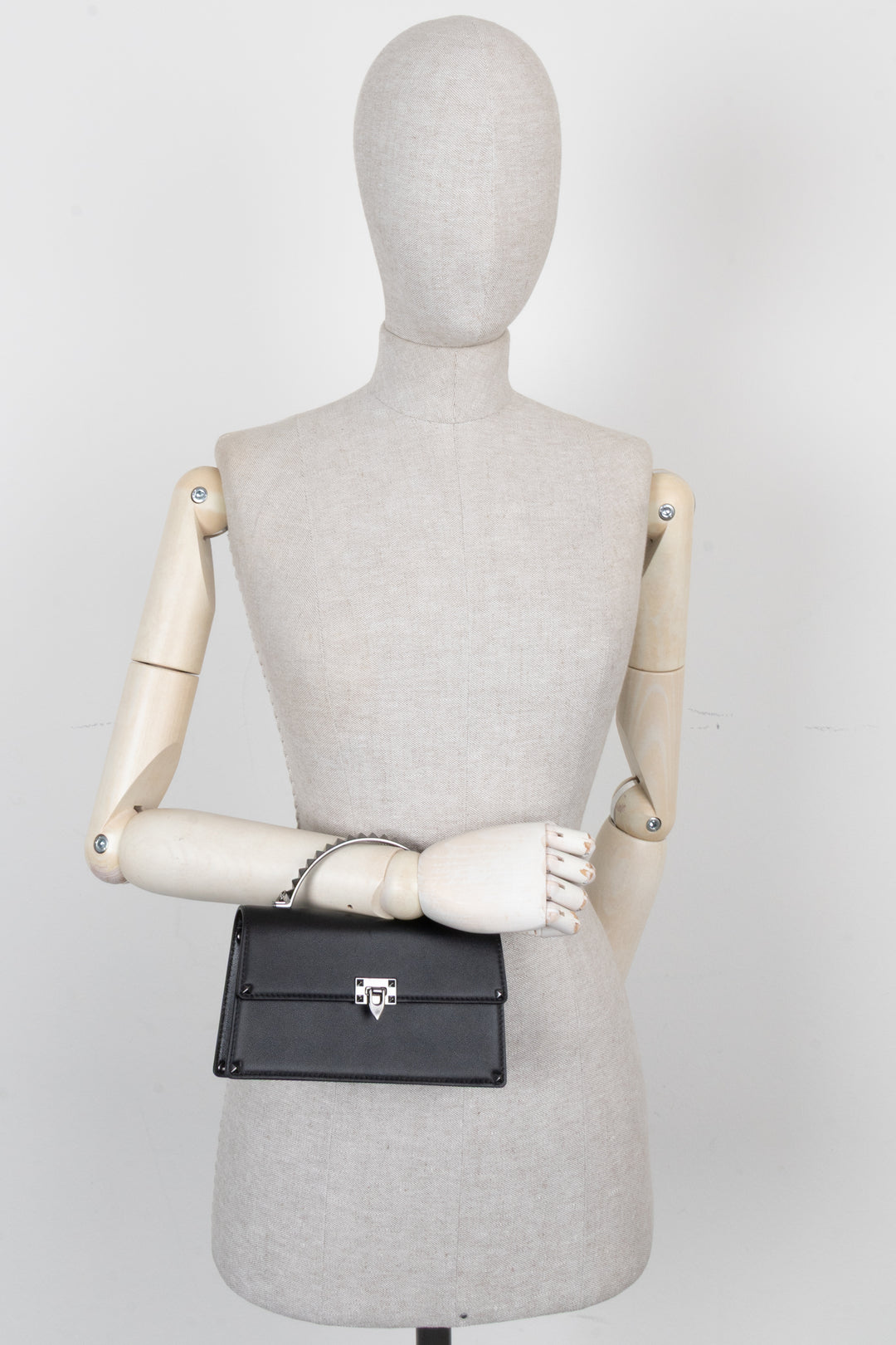 Sac à main Valentino Mini Rockstud, noir.