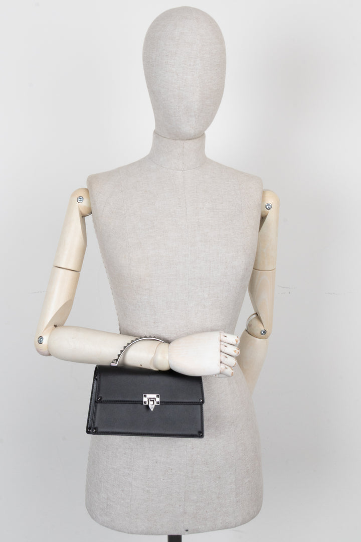 Sac à main Valentino Mini Rockstud, noir.