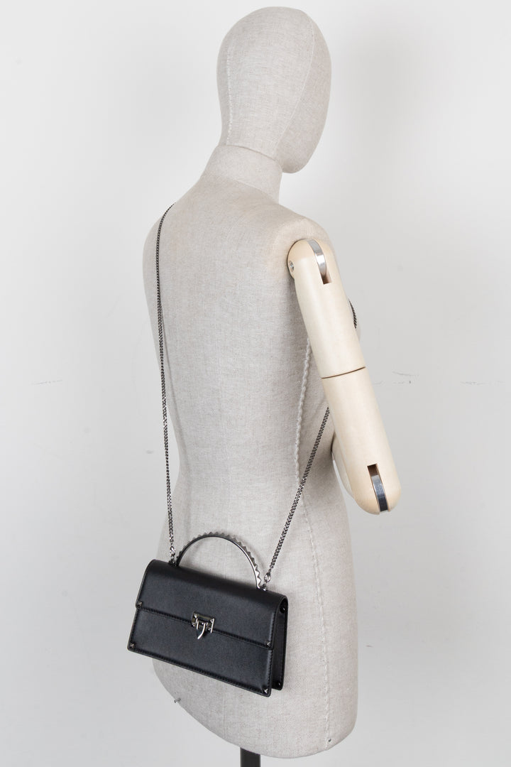 Sac à main Valentino Mini Rockstud, noir.