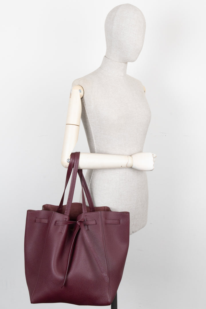 CELINE Cabas Phantom Tote Burgundy