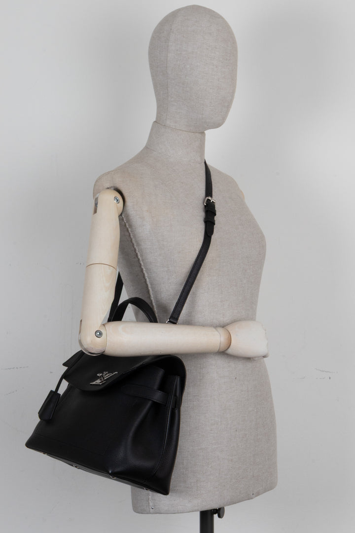 LOUIS VUITTON Lockme Ever MM Bag Leather Black