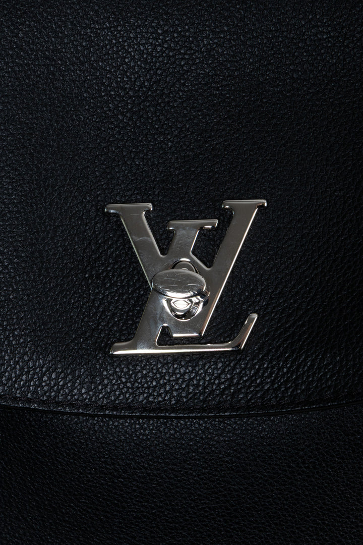 LOUIS VUITTON Lockme Ever MM Bag Leather Black
