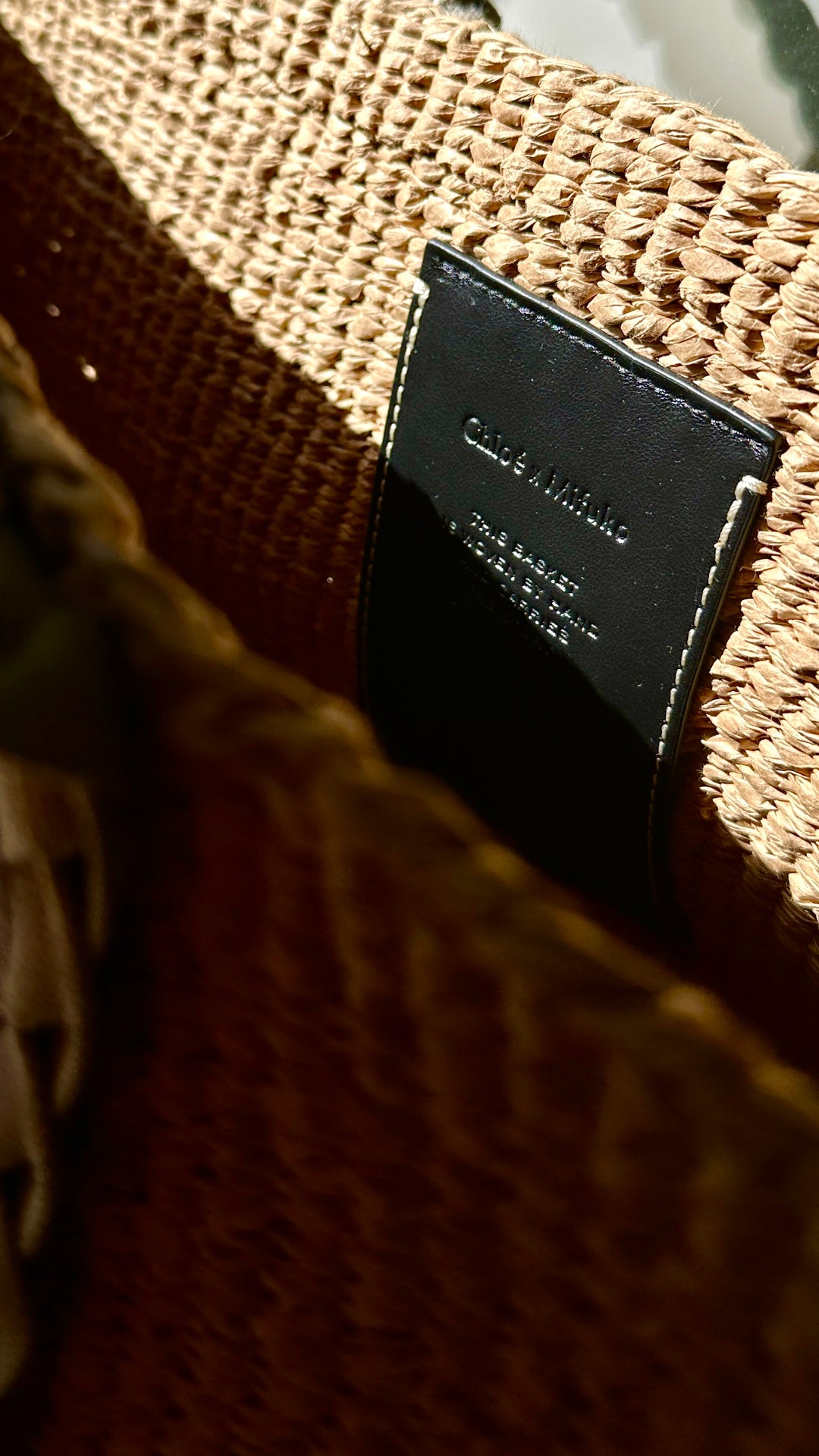 CHLOÉ X MIFUKO Woody Large Tote Bag Raffia
