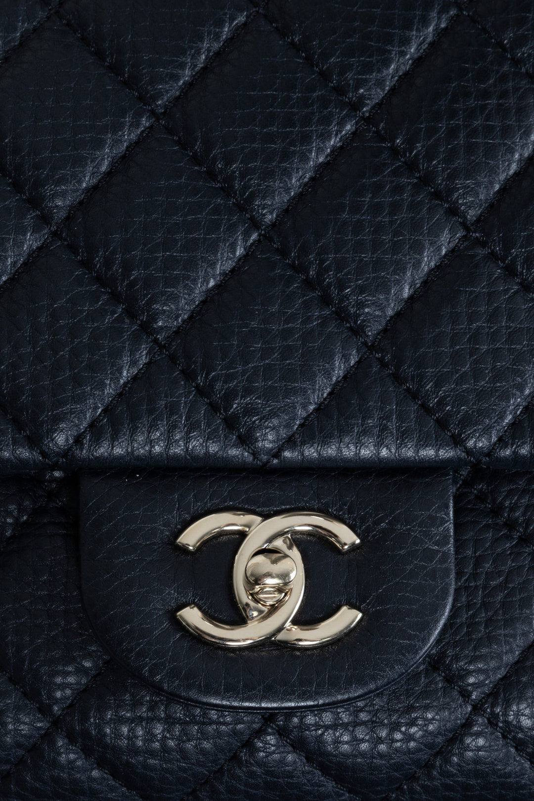 CHANEL Maxi Airline Classic Flap Bag Navy Lambskin