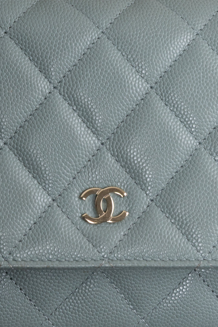 CHANEL WOC Caviar Sage