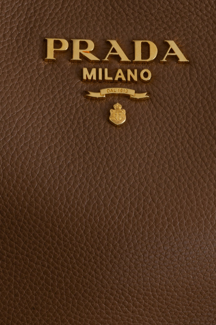 PRADA Phenix Crossbody Bag Leather Brown