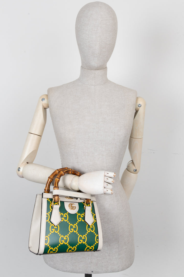 Sac Gucci Diana Mini Blanc Vert