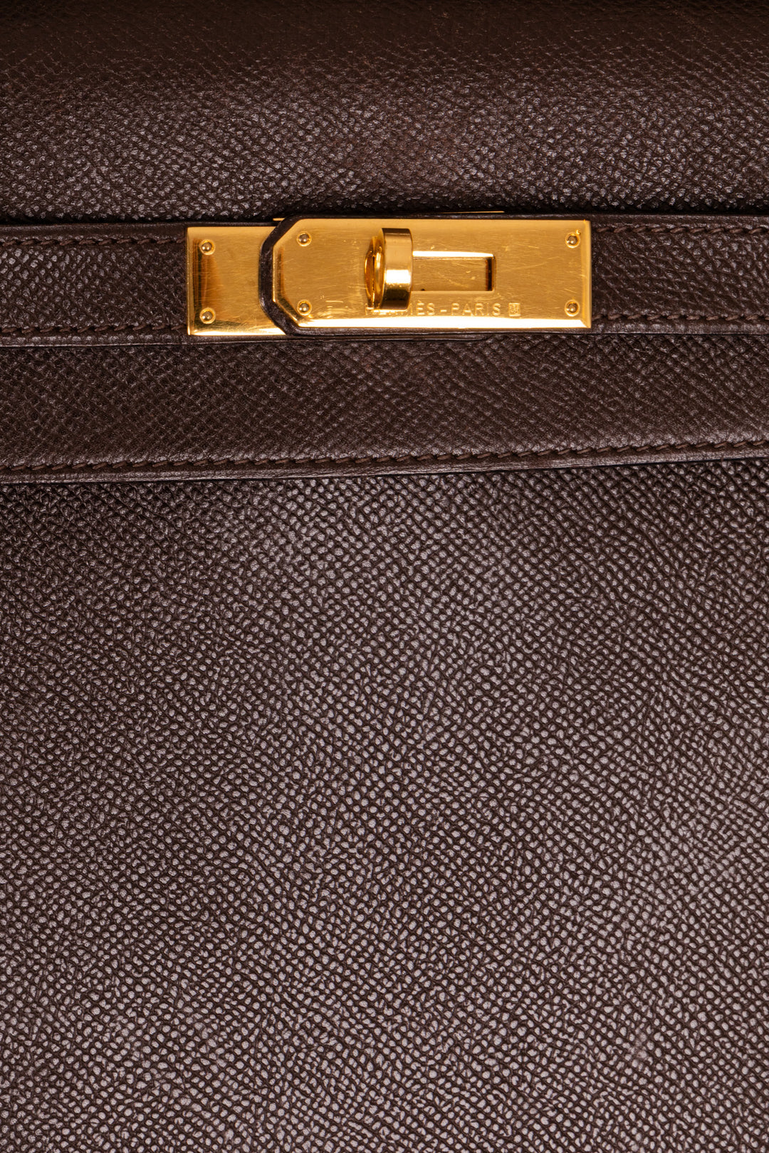 HERMÈS Kelly 35 Sellier Epsom Chocolat