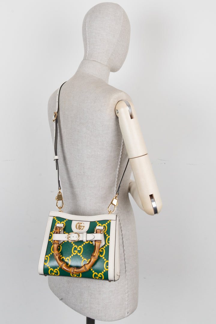 Sac Gucci Diana Mini Blanc Vert