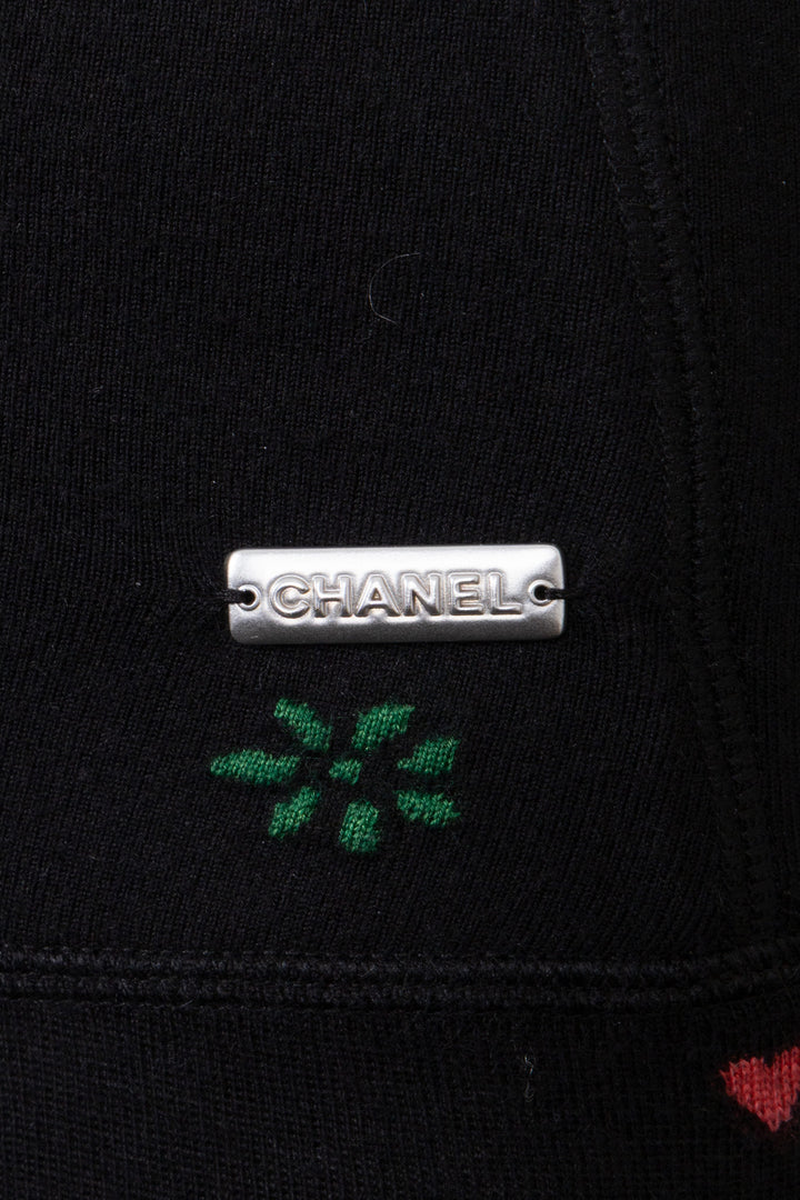 CHANEL 2022 Coco Neige Leggings Cashmere Black