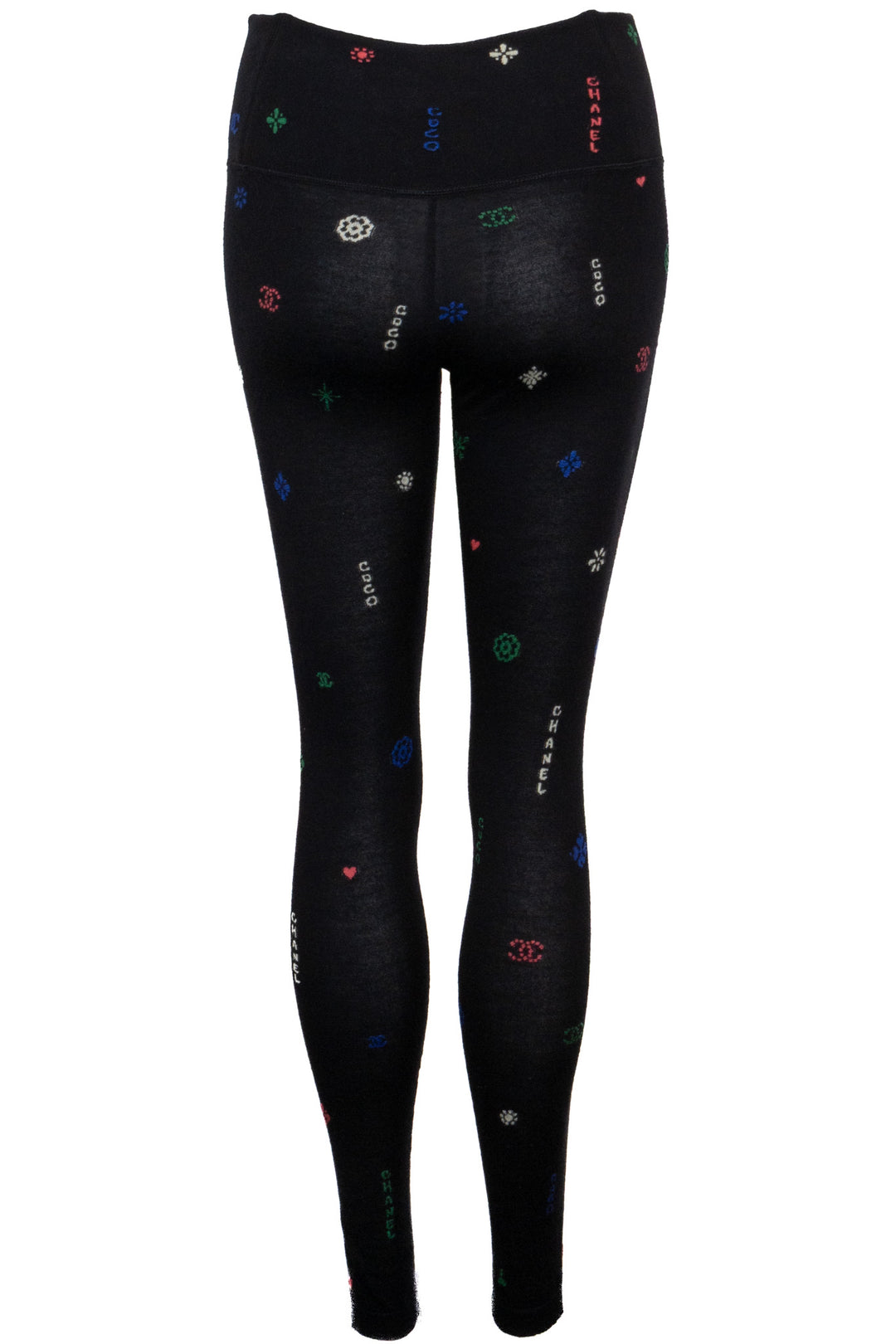 CHANEL 2022 Coco Neige Leggings Cashmere Black