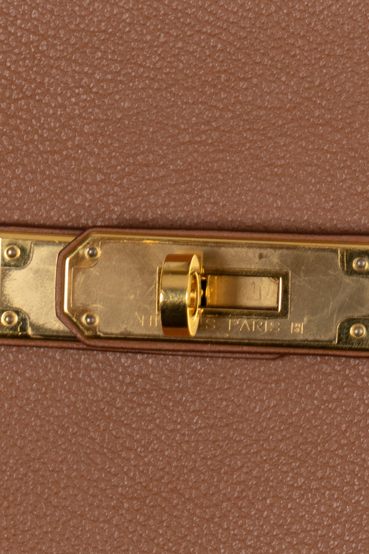 HERMÈS Jypsière Mini Evercolor Gold