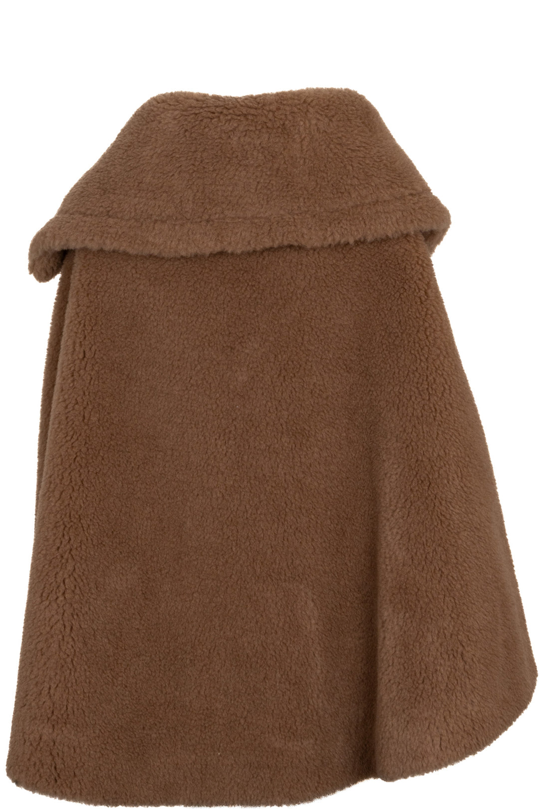 MAX MARA Teddy Poncho Shearling Camel Brown