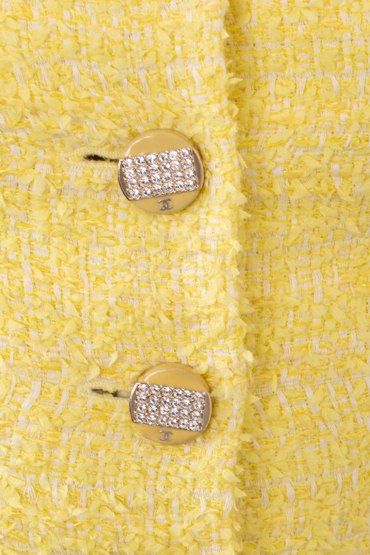Veste en tweed CHANEL 2011 Jaune