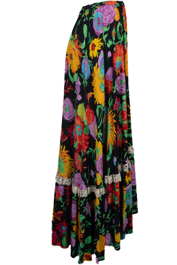 GUCCI x Ken Scott Flower Print Skirt Multicolor