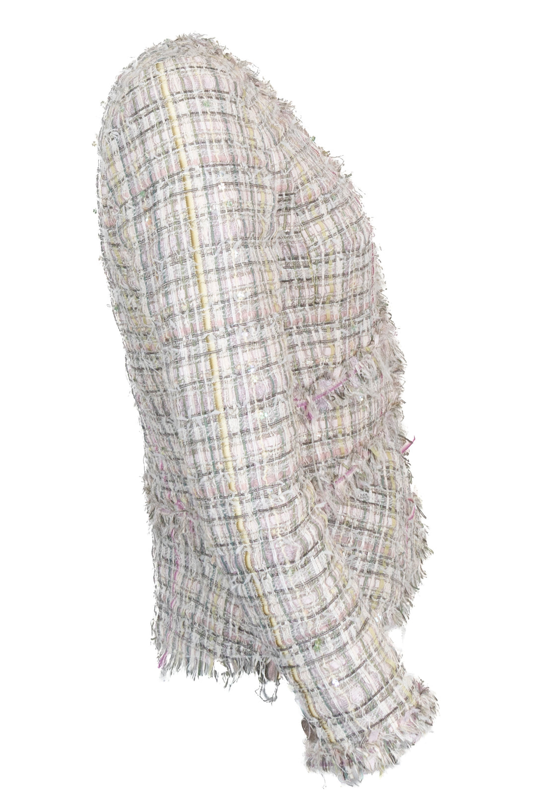 CHANEL 2005 Fantasy Tweed Jacket, Grey Pink