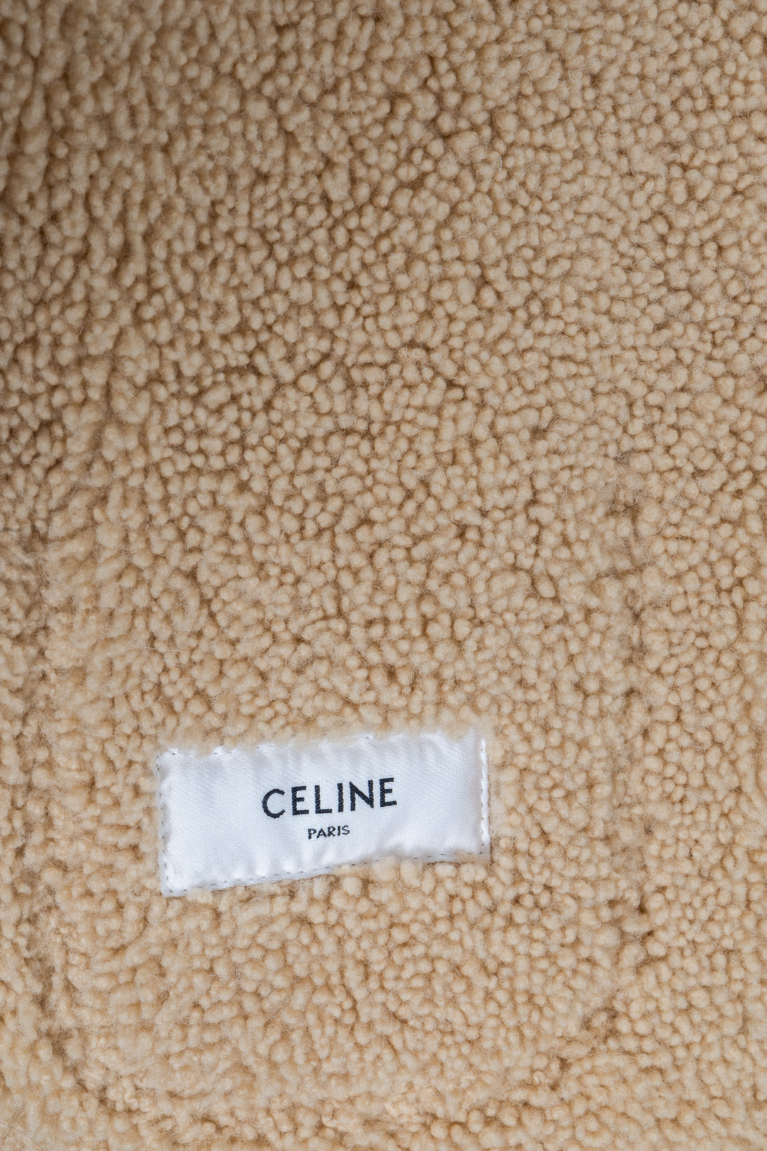 CELINE 2023 Shearling Chealsea Jacket Beige