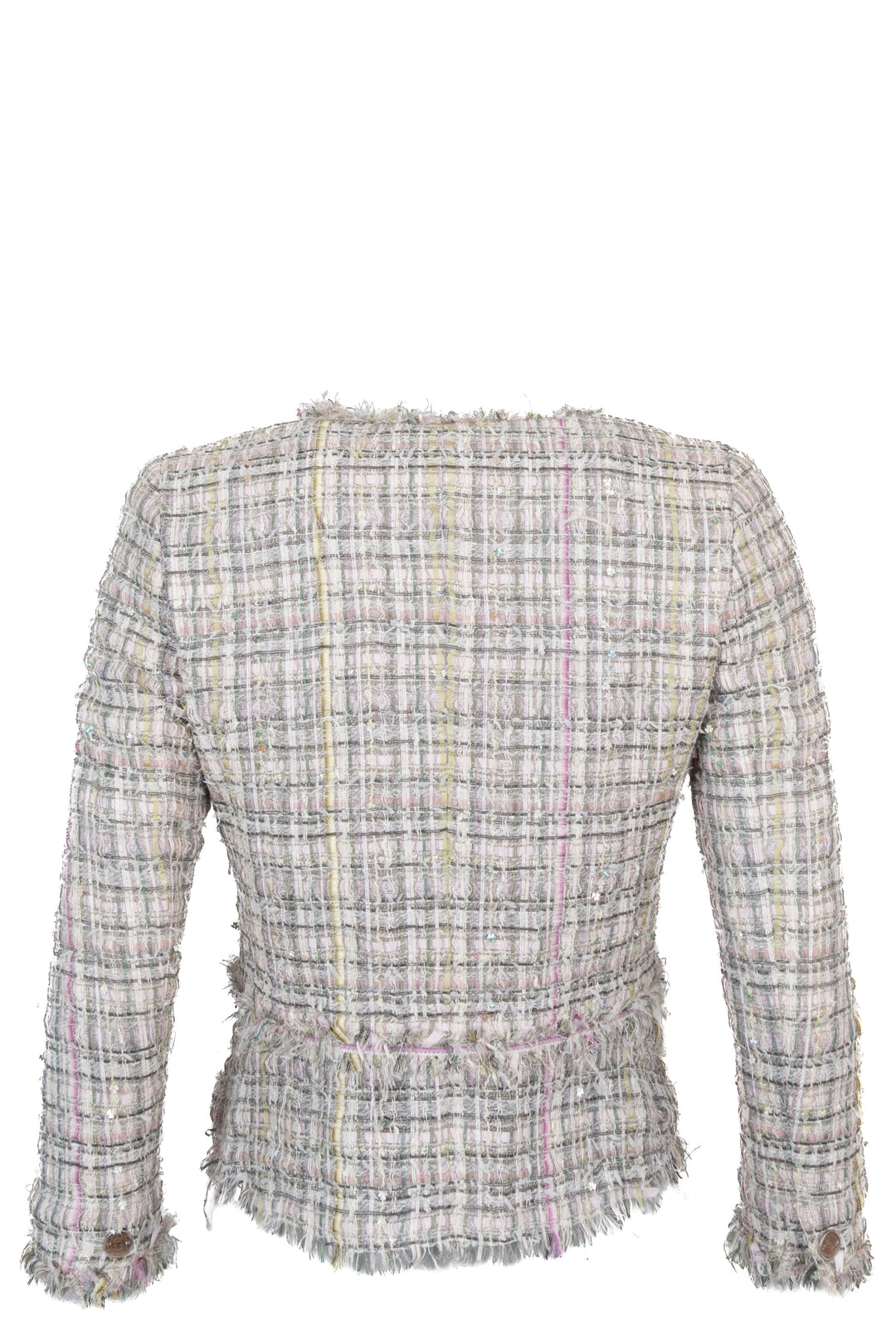 CHANEL 2005 Fantasy Tweed Jacket, Grey Pink