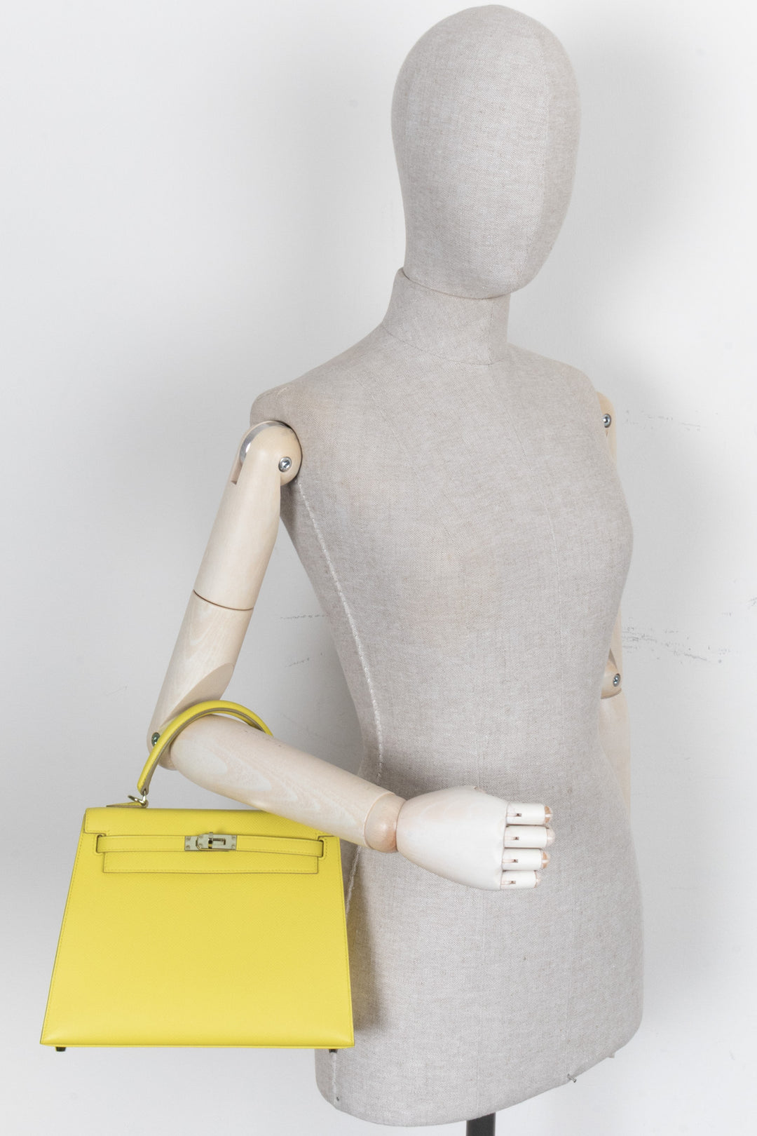 HERMÈS Kelly 25 Sellier Epsom Lime