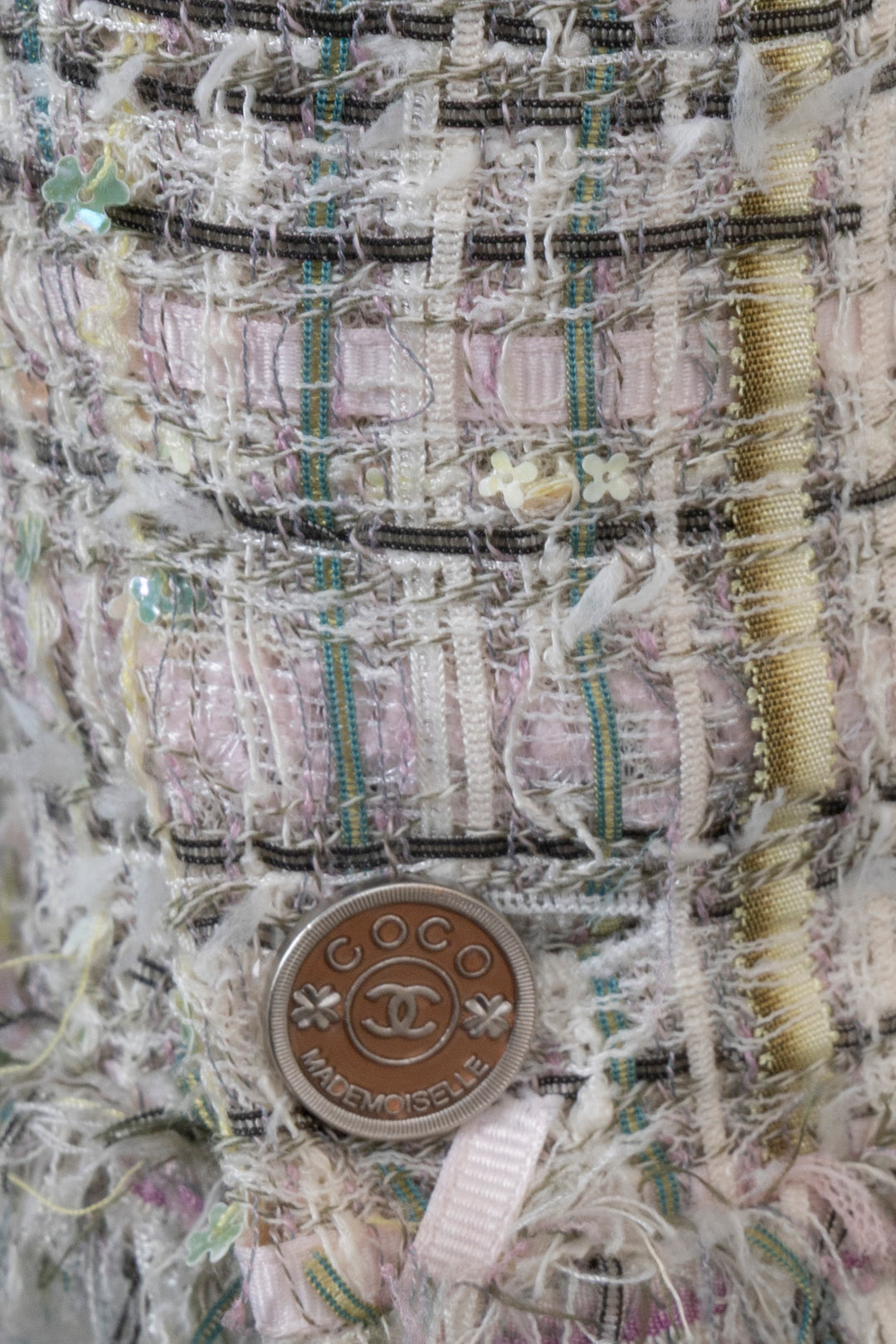 CHANEL 2005 Fantasy Tweed Jacket, Grey Pink