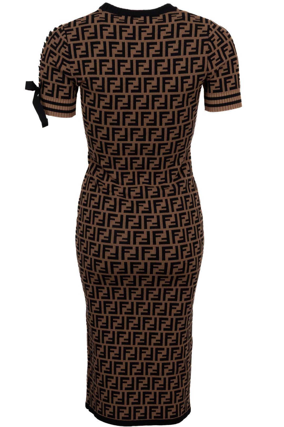 FENDI Zucca Bodycon Dress Brown