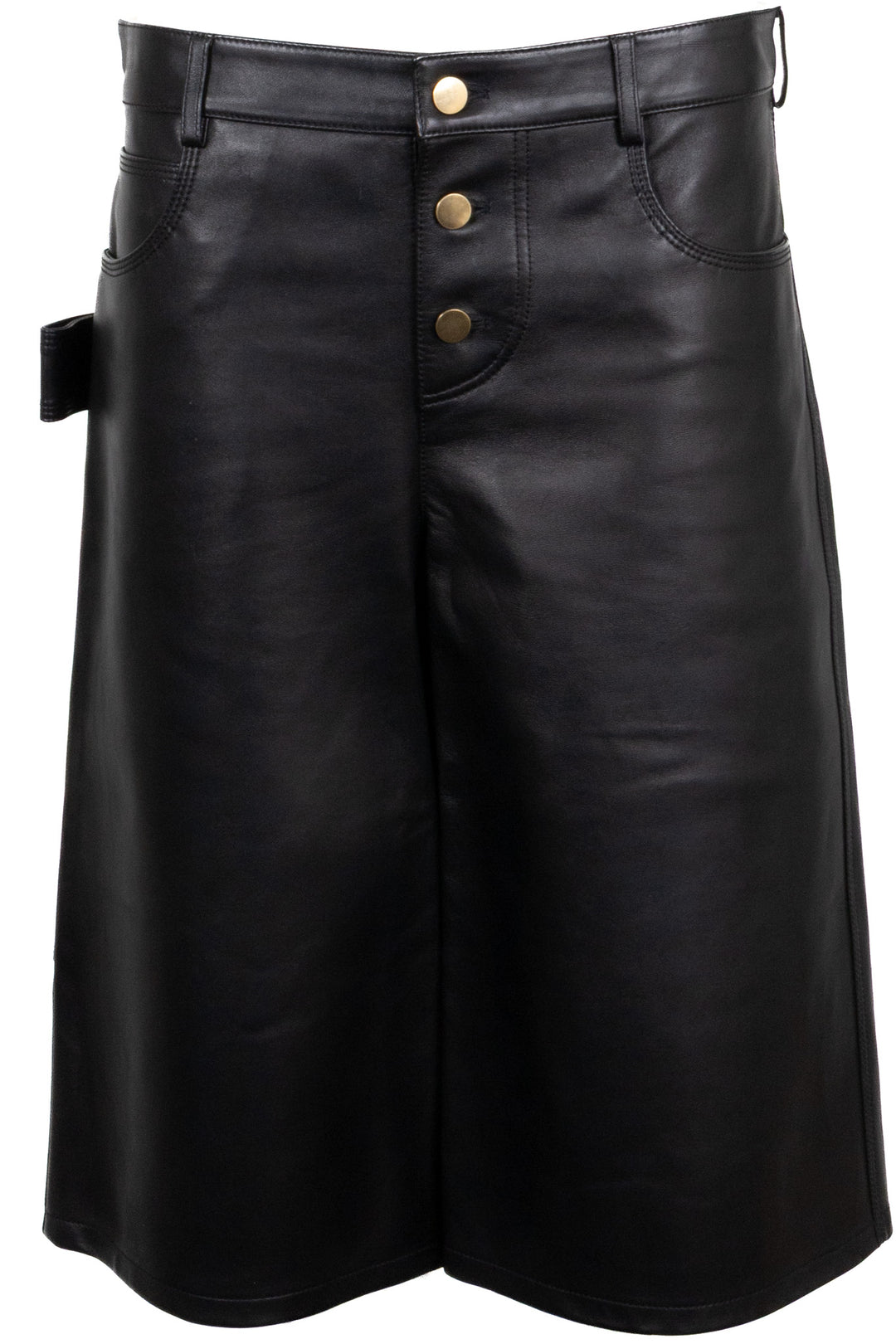 BOTTEGA VENETA 2020 Boxing Shorts Leather Black