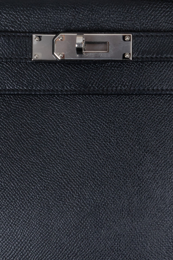 HERMÈS Kelly 28 Sellier Epsom Black