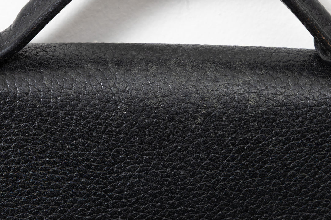 HERMÈS Sac À Dépeche 41 Messenger Bag Clemence Black