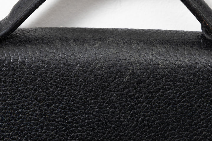 HERMÈS Sac À Dépeche 41 Messenger Bag Clemence Black