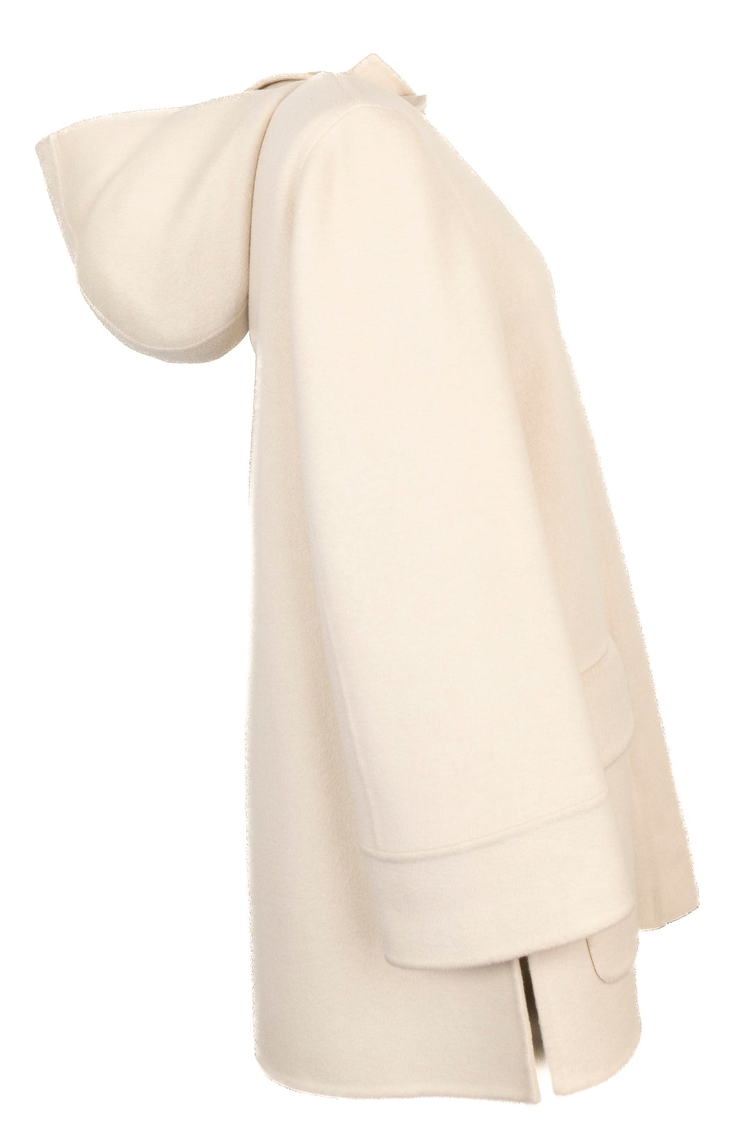 LORO PIANA Zip Hooded Jacket Cashmere Ivory
