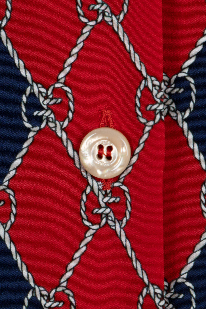 GUCCI GG Striped Shirt Silk White