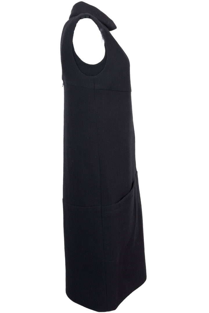 CHANEL Open Back Dress, Black