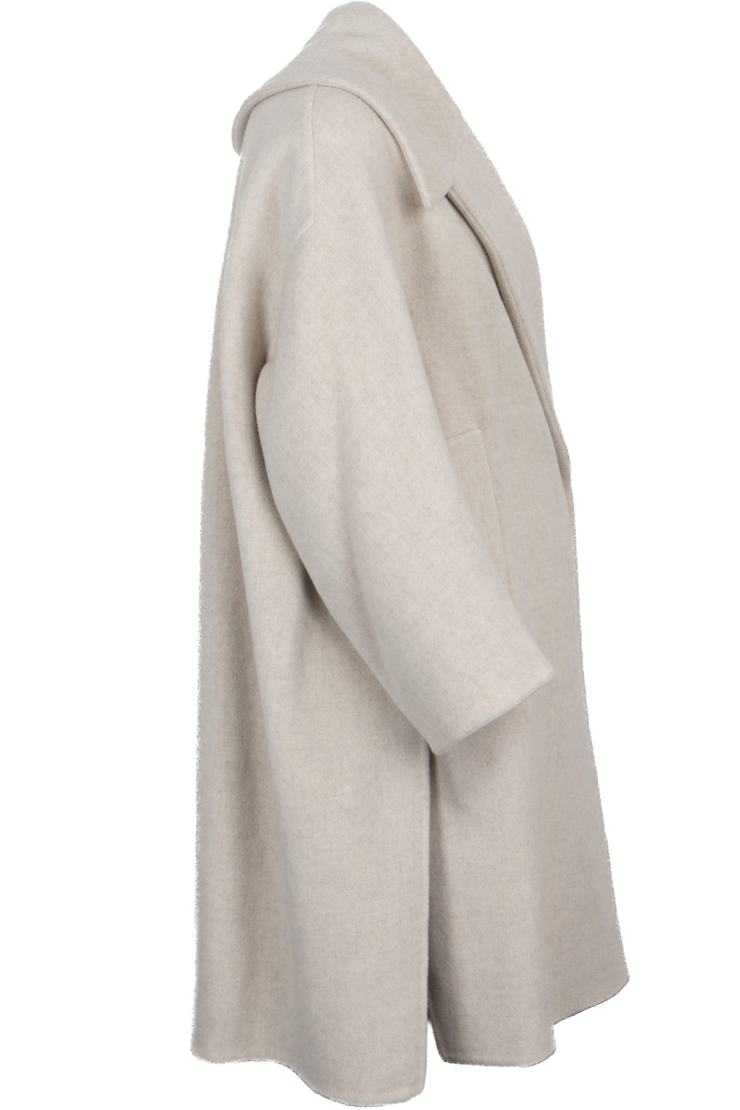 Manteau à col large Max Mara Atelier en cachemire beige