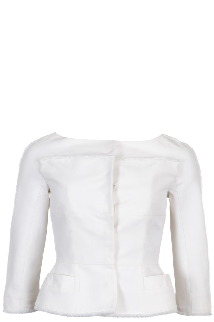 CHRISTIAN DIOR Tailored Jacket Ivory Cotton Ivory