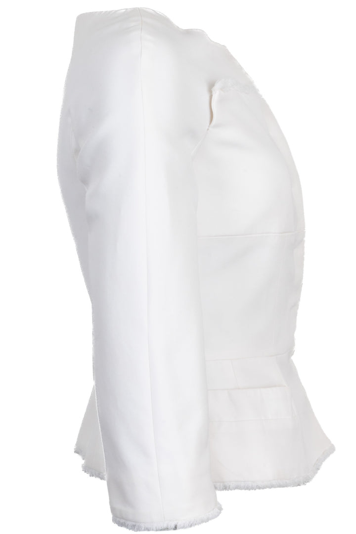 CHRISTIAN DIOR Tailored Jacket Ivory Cotton Ivory
