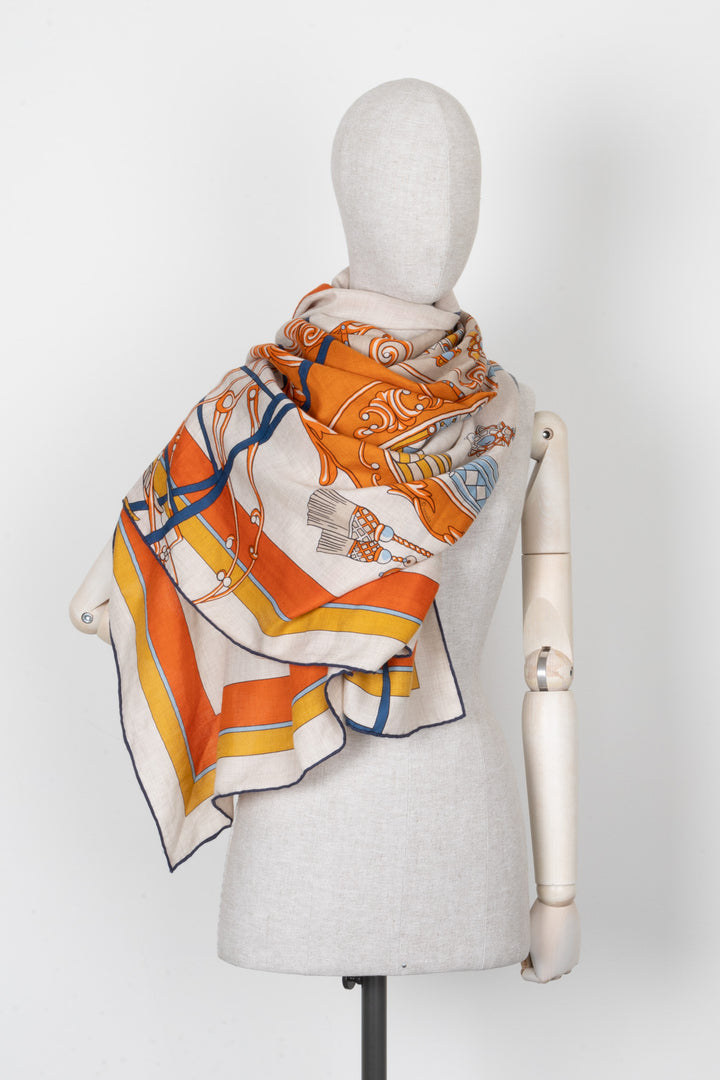 HERMÈS Coupe De Gala 140 Scarf Cashmere