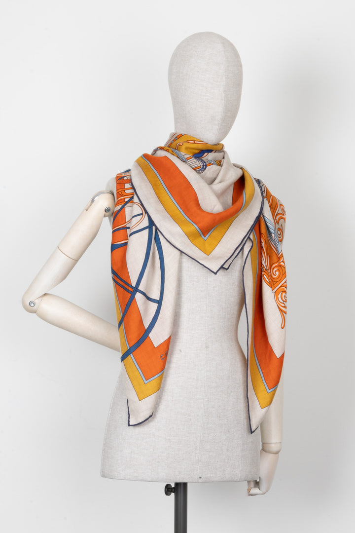 HERMÈS Coupe De Gala 140 Scarf Cashmere