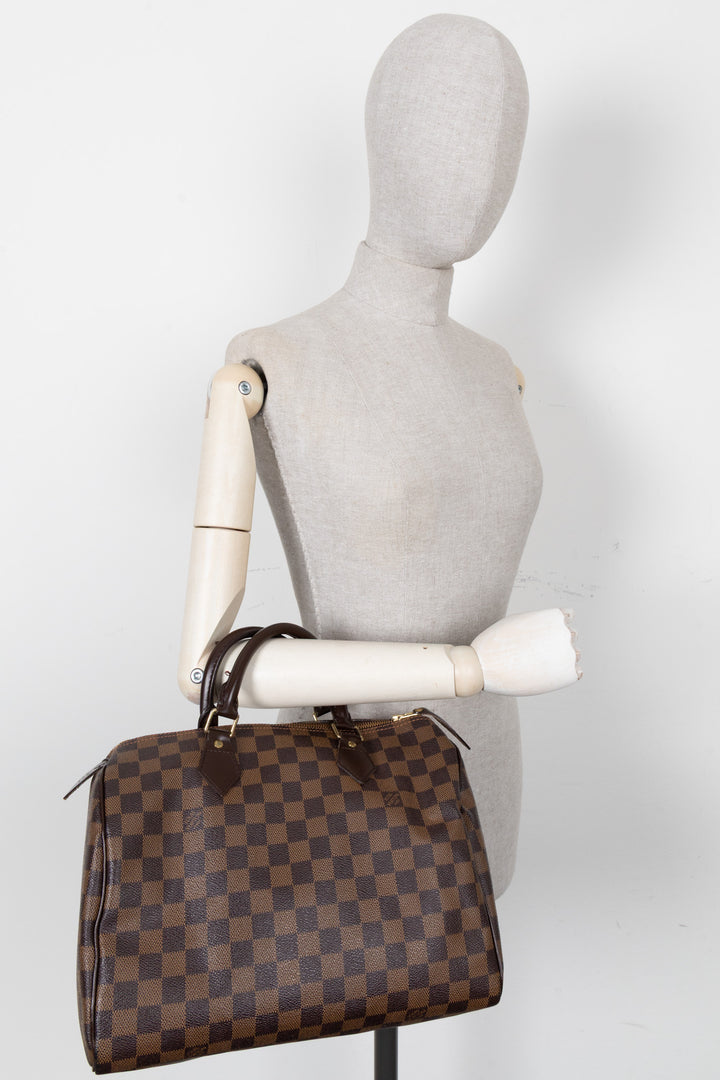 LOUIS VUITTON Speedy 30 Bag Damier Ebene